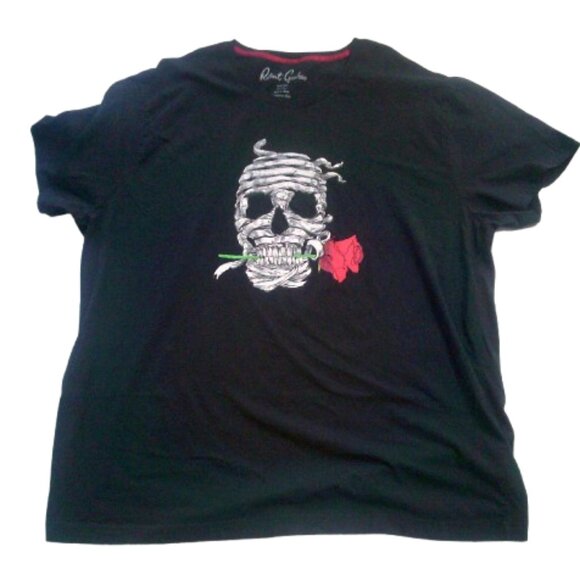 Robert Graham Tshirt with Skull Design and Rose Size 4XL Big&tall DXL - Picture 4 of 9